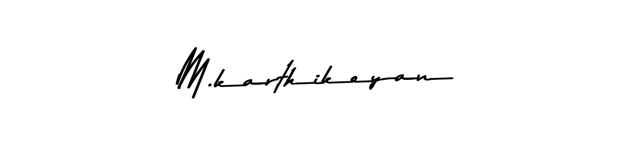 Asem Kandis PERSONAL USE is a professional signature style that is perfect for those who want to add a touch of class to their signature. It is also a great choice for those who want to make their signature more unique. Get M.karthikeyan name to fancy signature for free. M.karthikeyan signature style 9 images and pictures png