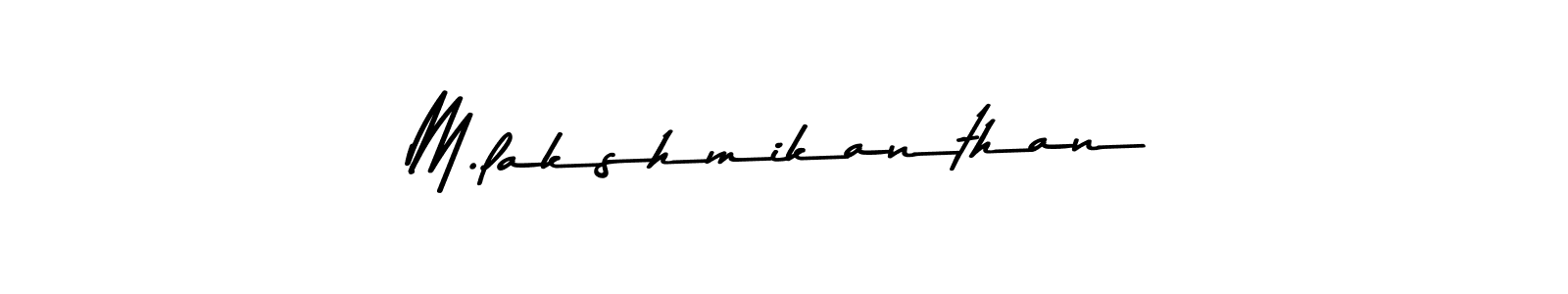 How to Draw M.lakshmikanthan signature style? Asem Kandis PERSONAL USE is a latest design signature styles for name M.lakshmikanthan. M.lakshmikanthan signature style 9 images and pictures png