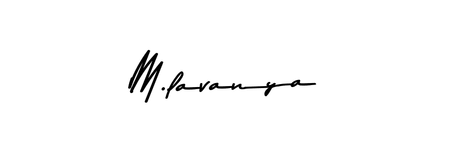 Also You can easily find your signature by using the search form. We will create M.lavanya name handwritten signature images for you free of cost using Asem Kandis PERSONAL USE sign style. M.lavanya signature style 9 images and pictures png