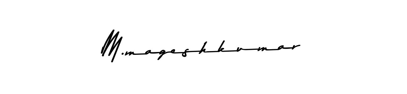 You should practise on your own different ways (Asem Kandis PERSONAL USE) to write your name (M.mageshkumar) in signature. don't let someone else do it for you. M.mageshkumar signature style 9 images and pictures png