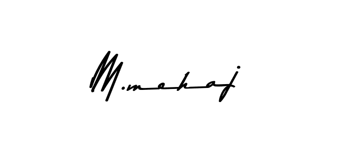 Use a signature maker to create a handwritten signature online. With this signature software, you can design (Asem Kandis PERSONAL USE) your own signature for name M.mehaj. M.mehaj signature style 9 images and pictures png