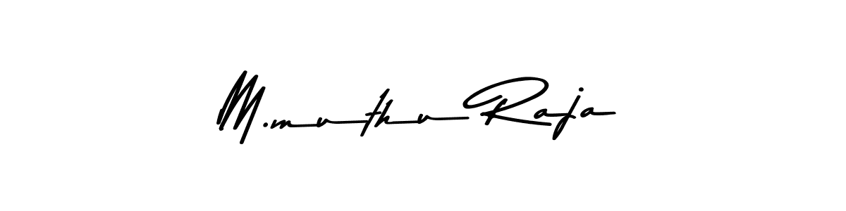 M.muthu Raja stylish signature style. Best Handwritten Sign (Asem Kandis PERSONAL USE) for my name. Handwritten Signature Collection Ideas for my name M.muthu Raja. M.muthu Raja signature style 9 images and pictures png