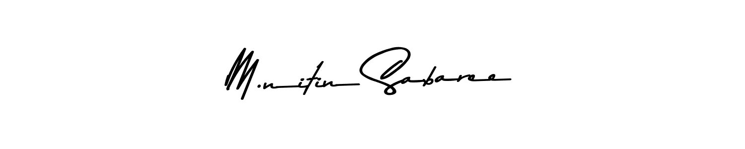 Similarly Asem Kandis PERSONAL USE is the best handwritten signature design. Signature creator online .You can use it as an online autograph creator for name M.nitin Sabaree. M.nitin Sabaree signature style 9 images and pictures png