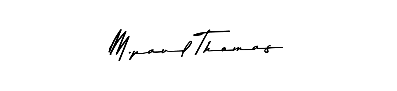 The best way (Asem Kandis PERSONAL USE) to make a short signature is to pick only two or three words in your name. The name M.paul Thomas include a total of six letters. For converting this name. M.paul Thomas signature style 9 images and pictures png