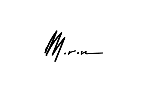 Asem Kandis PERSONAL USE is a professional signature style that is perfect for those who want to add a touch of class to their signature. It is also a great choice for those who want to make their signature more unique. Get M.r.n name to fancy signature for free. M.r.n signature style 9 images and pictures png