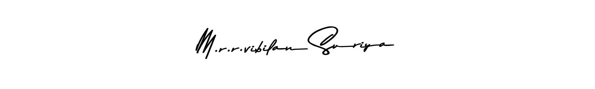 Use a signature maker to create a handwritten signature online. With this signature software, you can design (Asem Kandis PERSONAL USE) your own signature for name M.r.r.vibilan Suriya. M.r.r.vibilan Suriya signature style 9 images and pictures png