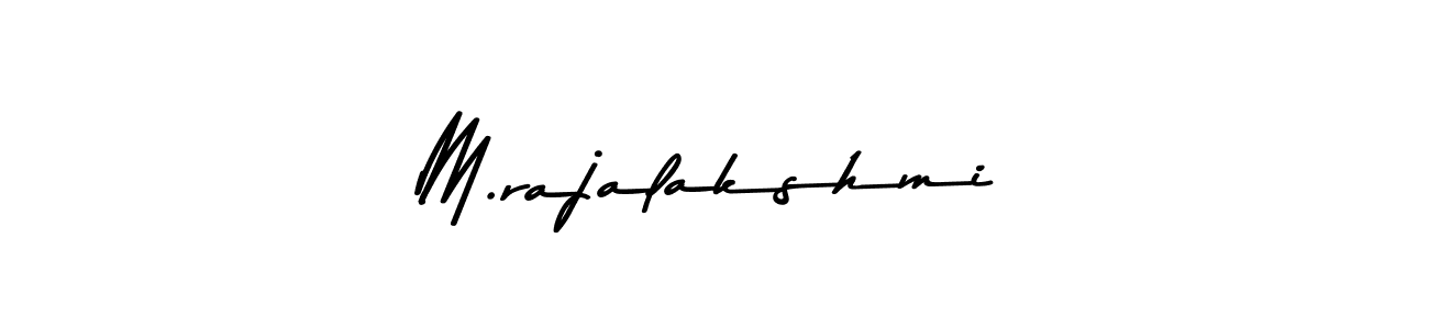 Similarly Asem Kandis PERSONAL USE is the best handwritten signature design. Signature creator online .You can use it as an online autograph creator for name M.rajalakshmi. M.rajalakshmi signature style 9 images and pictures png