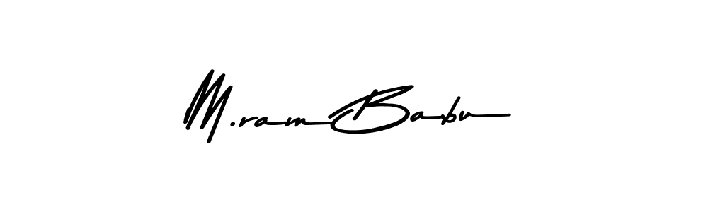 Similarly Asem Kandis PERSONAL USE is the best handwritten signature design. Signature creator online .You can use it as an online autograph creator for name M.ram Babu. M.ram Babu signature style 9 images and pictures png