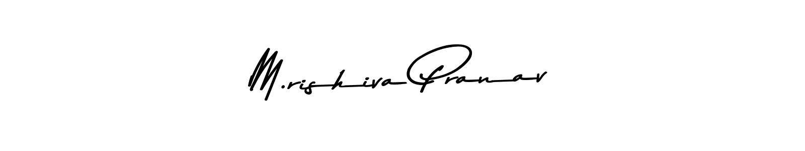 You should practise on your own different ways (Asem Kandis PERSONAL USE) to write your name (M.rishiva Pranav) in signature. don't let someone else do it for you. M.rishiva Pranav signature style 9 images and pictures png