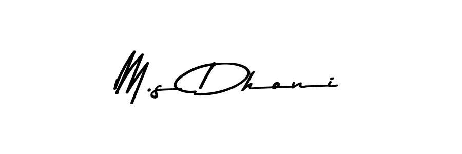 Design your own signature with our free online signature maker. With this signature software, you can create a handwritten (Asem Kandis PERSONAL USE) signature for name M.s Dhoni. M.s Dhoni signature style 9 images and pictures png