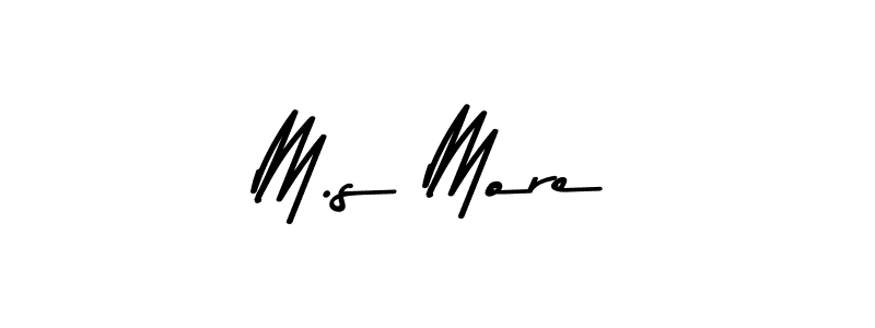 Also You can easily find your signature by using the search form. We will create M.s More name handwritten signature images for you free of cost using Asem Kandis PERSONAL USE sign style. M.s More signature style 9 images and pictures png