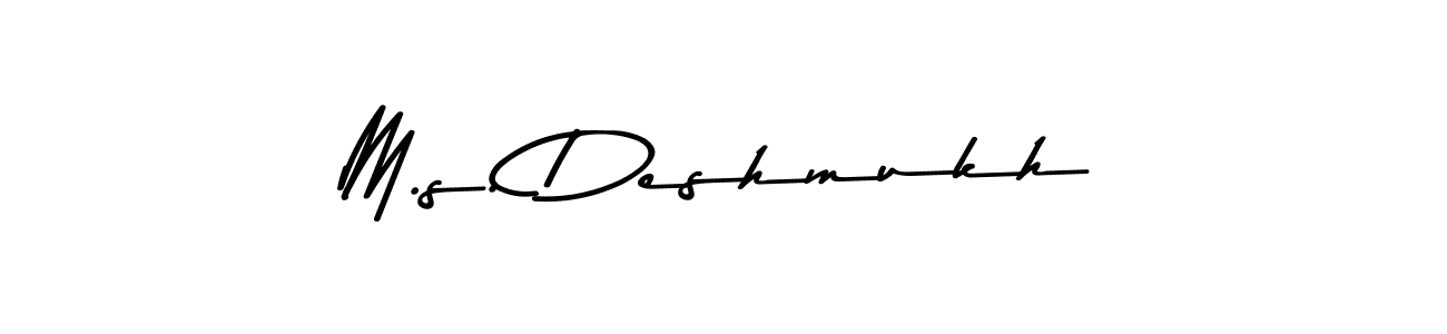 Best and Professional Signature Style for M.s. Deshmukh. Asem Kandis PERSONAL USE Best Signature Style Collection. M.s. Deshmukh signature style 9 images and pictures png