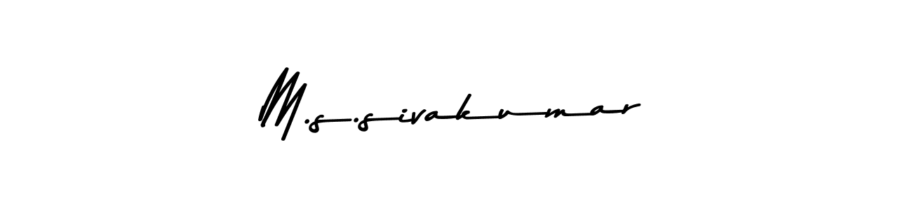 The best way (Asem Kandis PERSONAL USE) to make a short signature is to pick only two or three words in your name. The name M.s.sivakumar include a total of six letters. For converting this name. M.s.sivakumar signature style 9 images and pictures png