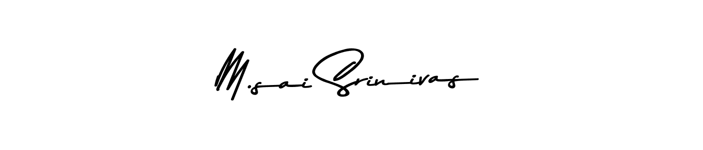 Make a beautiful signature design for name M.sai Srinivas. With this signature (Asem Kandis PERSONAL USE) style, you can create a handwritten signature for free. M.sai Srinivas signature style 9 images and pictures png