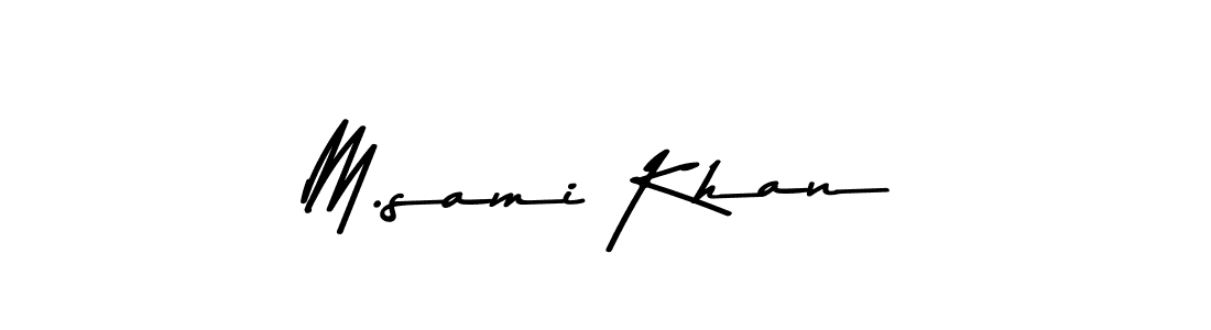 Asem Kandis PERSONAL USE is a professional signature style that is perfect for those who want to add a touch of class to their signature. It is also a great choice for those who want to make their signature more unique. Get M.sami Khan name to fancy signature for free. M.sami Khan signature style 9 images and pictures png
