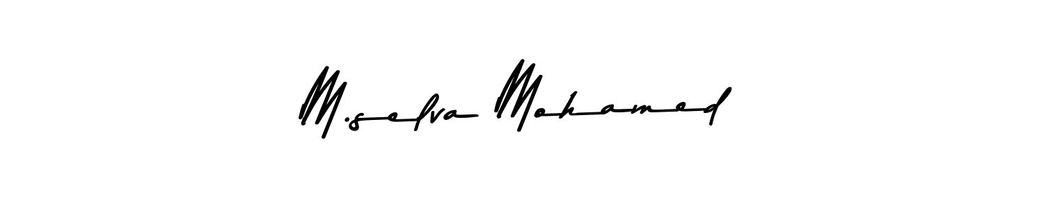 How to make M.selva Mohamed signature? Asem Kandis PERSONAL USE is a professional autograph style. Create handwritten signature for M.selva Mohamed name. M.selva Mohamed signature style 9 images and pictures png