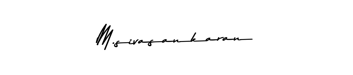 Similarly Asem Kandis PERSONAL USE is the best handwritten signature design. Signature creator online .You can use it as an online autograph creator for name M.sivasankaran. M.sivasankaran signature style 9 images and pictures png