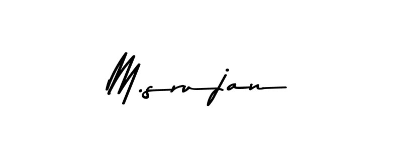 Design your own signature with our free online signature maker. With this signature software, you can create a handwritten (Asem Kandis PERSONAL USE) signature for name M.srujan. M.srujan signature style 9 images and pictures png