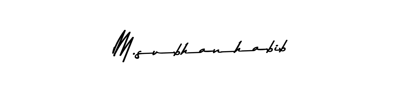 How to Draw M.subhanhabib signature style? Asem Kandis PERSONAL USE is a latest design signature styles for name M.subhanhabib. M.subhanhabib signature style 9 images and pictures png