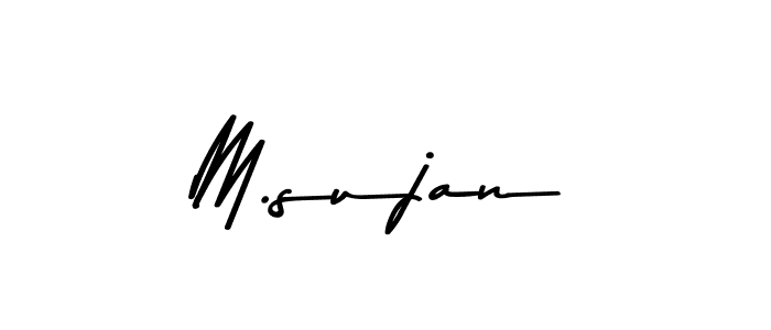 Also we have M.sujan name is the best signature style. Create professional handwritten signature collection using Asem Kandis PERSONAL USE autograph style. M.sujan signature style 9 images and pictures png