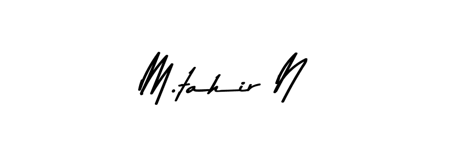 Design your own signature with our free online signature maker. With this signature software, you can create a handwritten (Asem Kandis PERSONAL USE) signature for name M.tahir N. M.tahir N signature style 9 images and pictures png