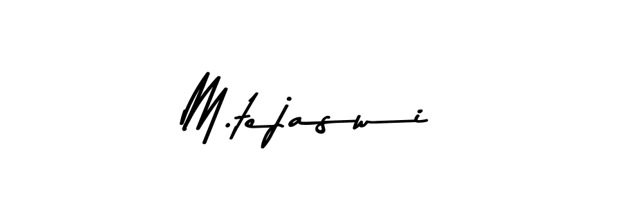 Create a beautiful signature design for name M.tejaswi. With this signature (Asem Kandis PERSONAL USE) fonts, you can make a handwritten signature for free. M.tejaswi signature style 9 images and pictures png