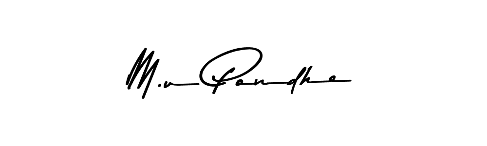 You can use this online signature creator to create a handwritten signature for the name M.u Pondhe. This is the best online autograph maker. M.u Pondhe signature style 9 images and pictures png