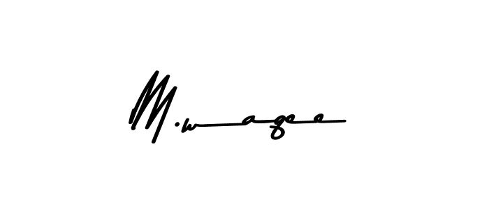 M.waqee stylish signature style. Best Handwritten Sign (Asem Kandis PERSONAL USE) for my name. Handwritten Signature Collection Ideas for my name M.waqee. M.waqee signature style 9 images and pictures png