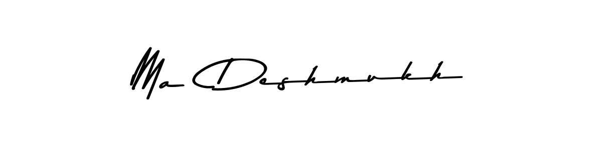 It looks lik you need a new signature style for name Ma  Deshmukh. Design unique handwritten (Asem Kandis PERSONAL USE) signature with our free signature maker in just a few clicks. Ma  Deshmukh signature style 9 images and pictures png