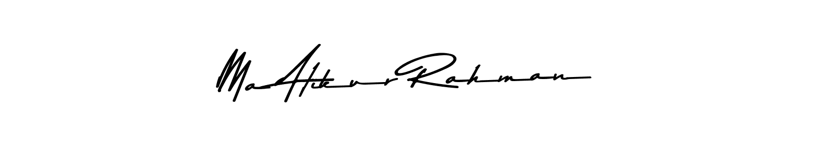 You can use this online signature creator to create a handwritten signature for the name Ma Atikur Rahman. This is the best online autograph maker. Ma Atikur Rahman signature style 9 images and pictures png