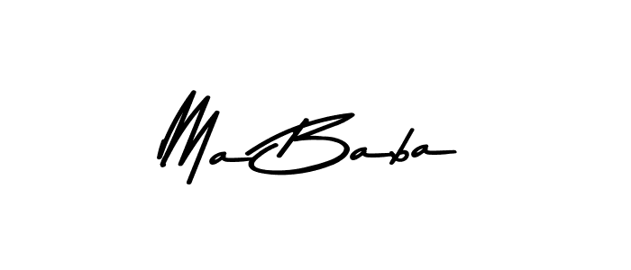 Design your own signature with our free online signature maker. With this signature software, you can create a handwritten (Asem Kandis PERSONAL USE) signature for name Ma Baba. Ma Baba signature style 9 images and pictures png
