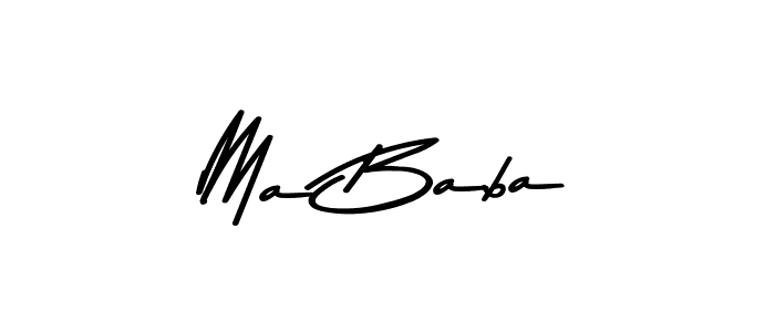 Design your own signature with our free online signature maker. With this signature software, you can create a handwritten (Asem Kandis PERSONAL USE) signature for name Ma Baba. Ma Baba signature style 9 images and pictures png