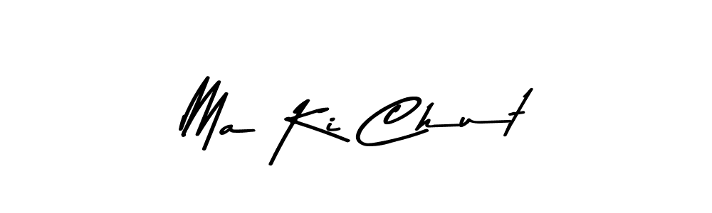 Create a beautiful signature design for name Ma Ki Chut. With this signature (Asem Kandis PERSONAL USE) fonts, you can make a handwritten signature for free. Ma Ki Chut signature style 9 images and pictures png