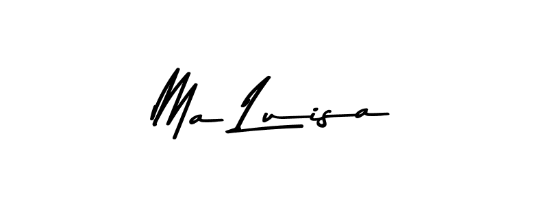 Also You can easily find your signature by using the search form. We will create Ma Luisa name handwritten signature images for you free of cost using Asem Kandis PERSONAL USE sign style. Ma Luisa signature style 9 images and pictures png