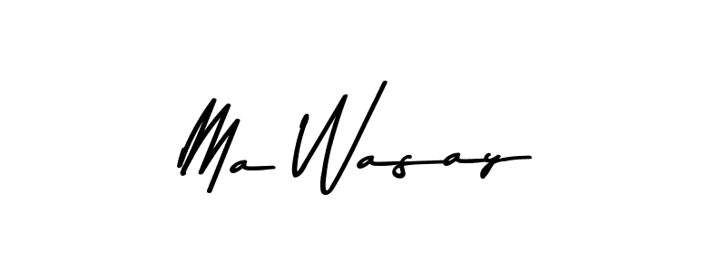 Also You can easily find your signature by using the search form. We will create Ma Wasay name handwritten signature images for you free of cost using Asem Kandis PERSONAL USE sign style. Ma Wasay signature style 9 images and pictures png