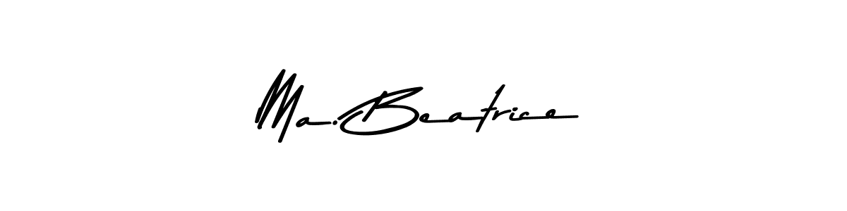 Also You can easily find your signature by using the search form. We will create Ma. Beatrice name handwritten signature images for you free of cost using Asem Kandis PERSONAL USE sign style. Ma. Beatrice signature style 9 images and pictures png