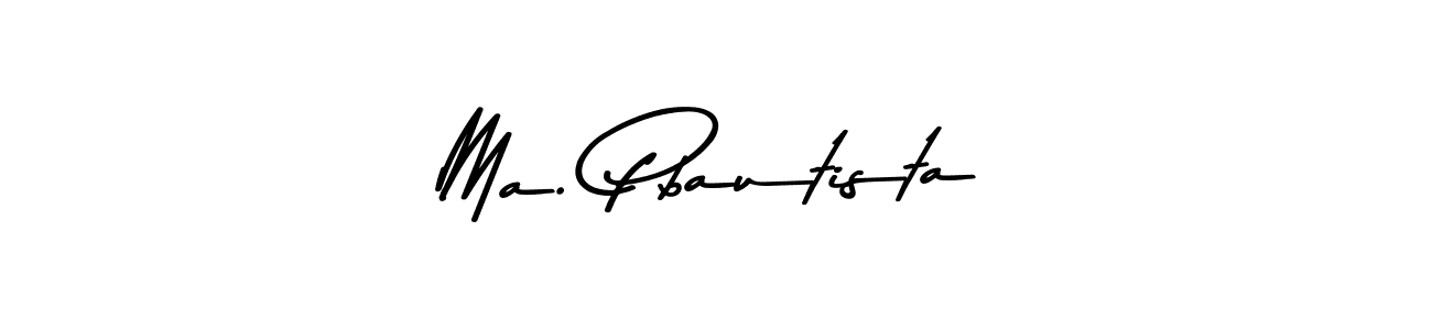 Also You can easily find your signature by using the search form. We will create Ma. Pbautista name handwritten signature images for you free of cost using Asem Kandis PERSONAL USE sign style. Ma. Pbautista signature style 9 images and pictures png