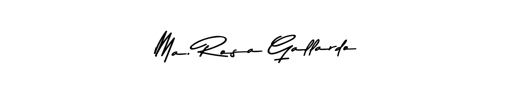 Ma. Rosa Gallardo stylish signature style. Best Handwritten Sign (Asem Kandis PERSONAL USE) for my name. Handwritten Signature Collection Ideas for my name Ma. Rosa Gallardo. Ma. Rosa Gallardo signature style 9 images and pictures png