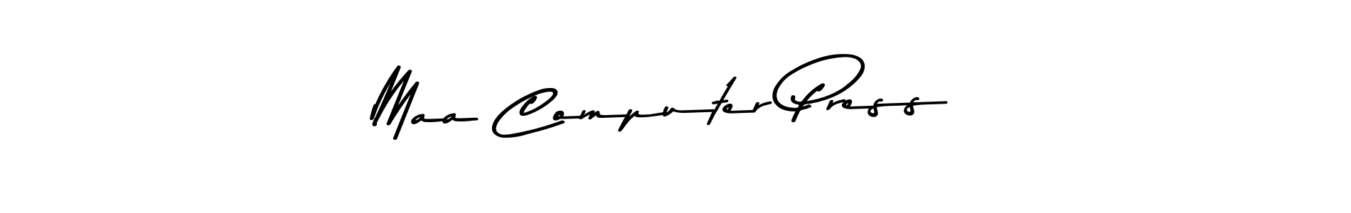 Similarly Asem Kandis PERSONAL USE is the best handwritten signature design. Signature creator online .You can use it as an online autograph creator for name Maa Computer Press . Maa Computer Press  signature style 9 images and pictures png