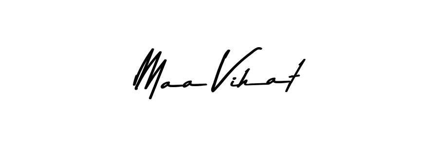 You can use this online signature creator to create a handwritten signature for the name Maa Vihat. This is the best online autograph maker. Maa Vihat signature style 9 images and pictures png