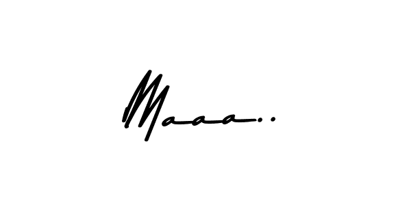 Design your own signature with our free online signature maker. With this signature software, you can create a handwritten (Asem Kandis PERSONAL USE) signature for name Maaa... Maaa.. signature style 9 images and pictures png