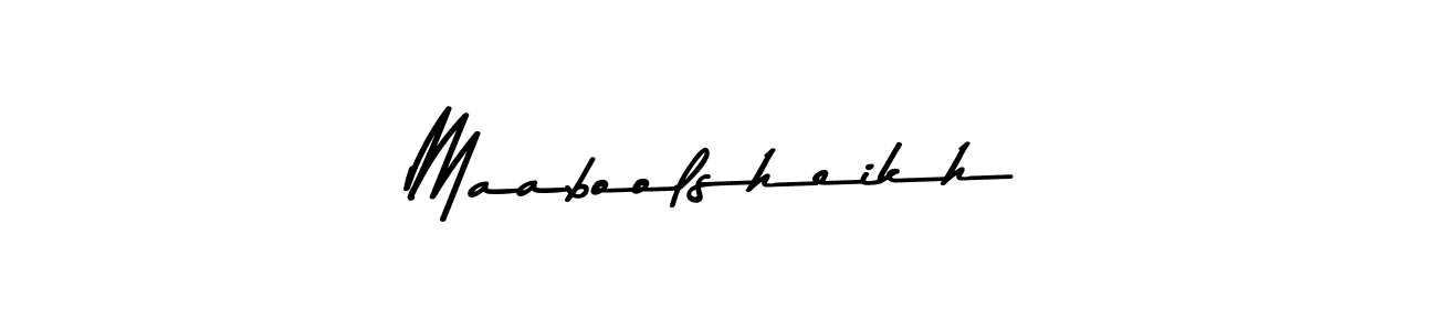 You should practise on your own different ways (Asem Kandis PERSONAL USE) to write your name (Maaboolsheikh) in signature. don't let someone else do it for you. Maaboolsheikh signature style 9 images and pictures png