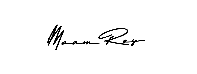 This is the best signature style for the Maam Roy name. Also you like these signature font (Asem Kandis PERSONAL USE). Mix name signature. Maam Roy signature style 9 images and pictures png