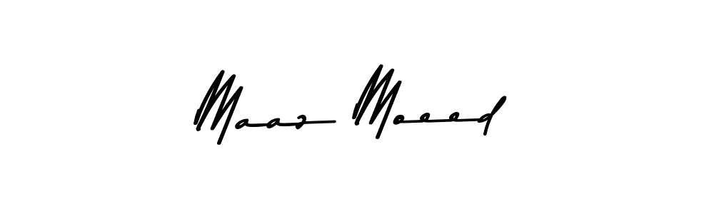 Design your own signature with our free online signature maker. With this signature software, you can create a handwritten (Asem Kandis PERSONAL USE) signature for name Maaz Moeed. Maaz Moeed signature style 9 images and pictures png