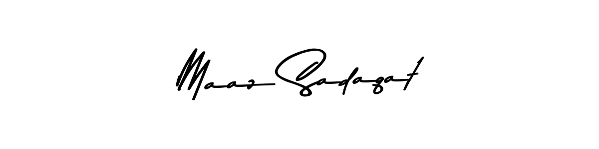 This is the best signature style for the Maaz Sadaqat name. Also you like these signature font (Asem Kandis PERSONAL USE). Mix name signature. Maaz Sadaqat signature style 9 images and pictures png
