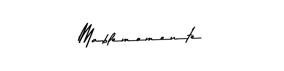 Mablemomente stylish signature style. Best Handwritten Sign (Asem Kandis PERSONAL USE) for my name. Handwritten Signature Collection Ideas for my name Mablemomente. Mablemomente signature style 9 images and pictures png