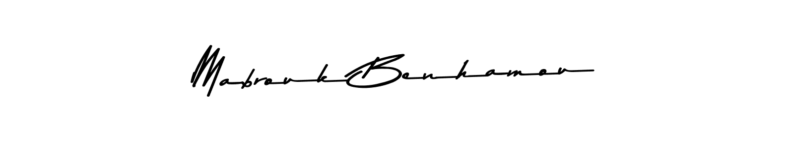 Make a beautiful signature design for name Mabrouk Benhamou. With this signature (Asem Kandis PERSONAL USE) style, you can create a handwritten signature for free. Mabrouk Benhamou signature style 9 images and pictures png