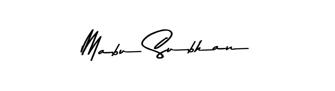 Similarly Asem Kandis PERSONAL USE is the best handwritten signature design. Signature creator online .You can use it as an online autograph creator for name Mabu Subhan. Mabu Subhan signature style 9 images and pictures png