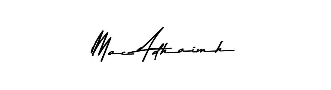 Also You can easily find your signature by using the search form. We will create Mac Adhaimh name handwritten signature images for you free of cost using Asem Kandis PERSONAL USE sign style. Mac Adhaimh signature style 9 images and pictures png