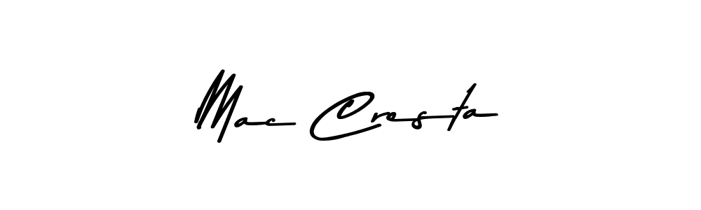 Mac Cresta stylish signature style. Best Handwritten Sign (Asem Kandis PERSONAL USE) for my name. Handwritten Signature Collection Ideas for my name Mac Cresta. Mac Cresta signature style 9 images and pictures png